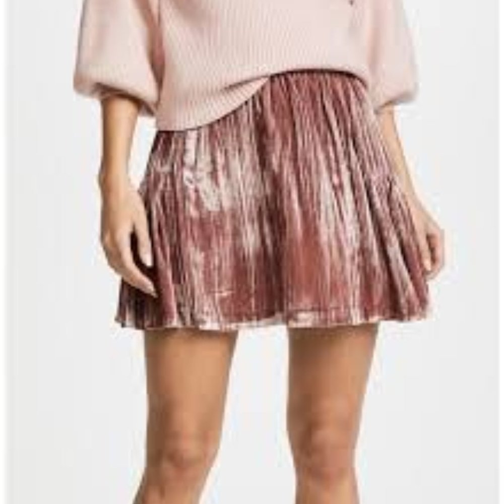 New w/ Tags Madewell Crushed Velvet Skirt